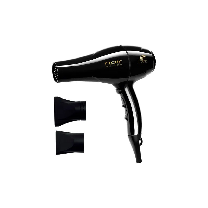 Secadora De Pelo Noir Professional Titanio Color Negro 2000w