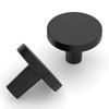 Amerdeco 10 Pack Matte Black Cabinet Knobs Single Hole Cabinet