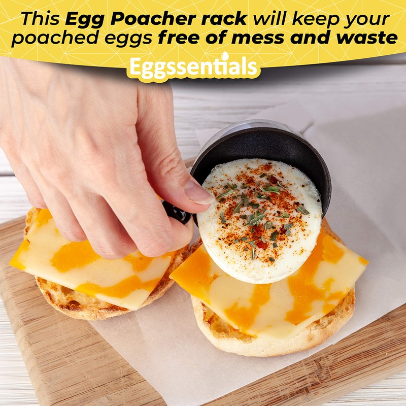 Eggssentials Egg Poacher Insert Stainless Steel Poached Egg Cooker Eggs
