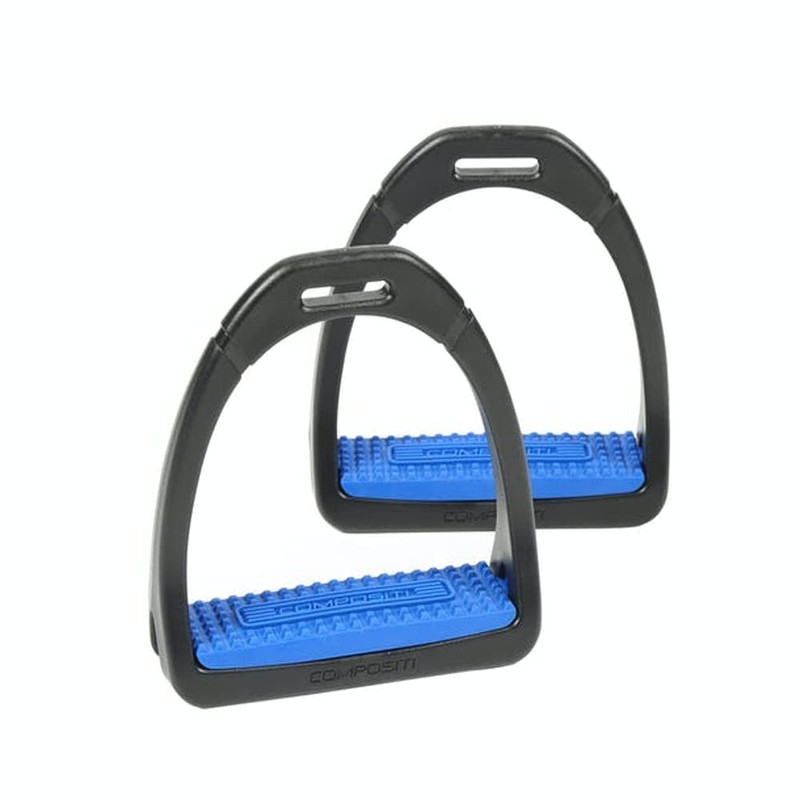 Shires Coloured Compositi Stirrups 686, Burgundy, Adults