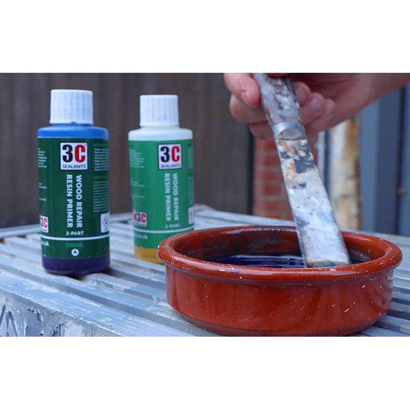 3C Sealants Wood Repair Resin Primer 2-Part 200ml