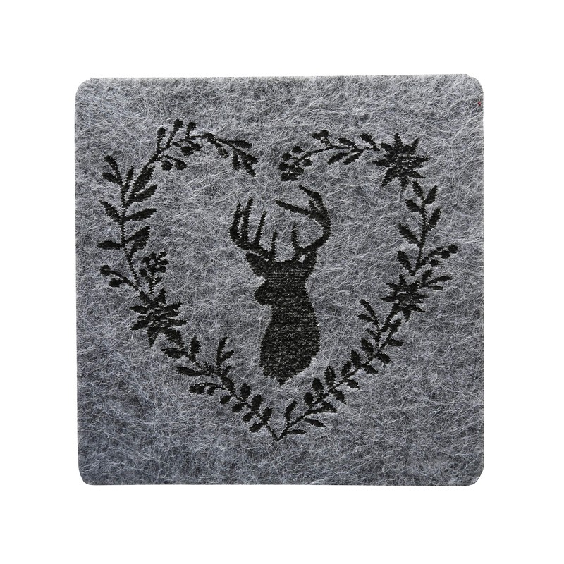 Boltze Home Collections Coasters Leopold Grey 10 x 10 cm