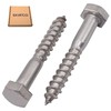 SKIR'CO (Pack of 50) A2 Stainless Steel Hexagon Wood Screws