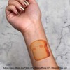 4 x 'Kawaii Bread ' Temporary Tattoos - Water Resistant,