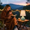 14'' H Cordless LED Table Lamp with Dimmer, Ceramic Bedside