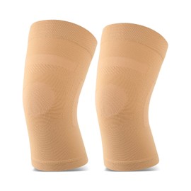 Rodilleras, 1 par, se pueden llevar debajo de los pantalones, rodilleras ligeras de compresión para hombres y mujeres, soporte de rodilla para alivio 
