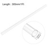 sourcing map Clear Rigid Pipe 5 mm (3/16 Inch) ID