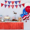 YUKL Red Table Skirt Red Birthday Decorations Red Streamers Party