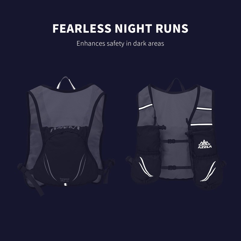 Running Vest for Women Men,Adjustable Chest Straps Running Hydration Vest,