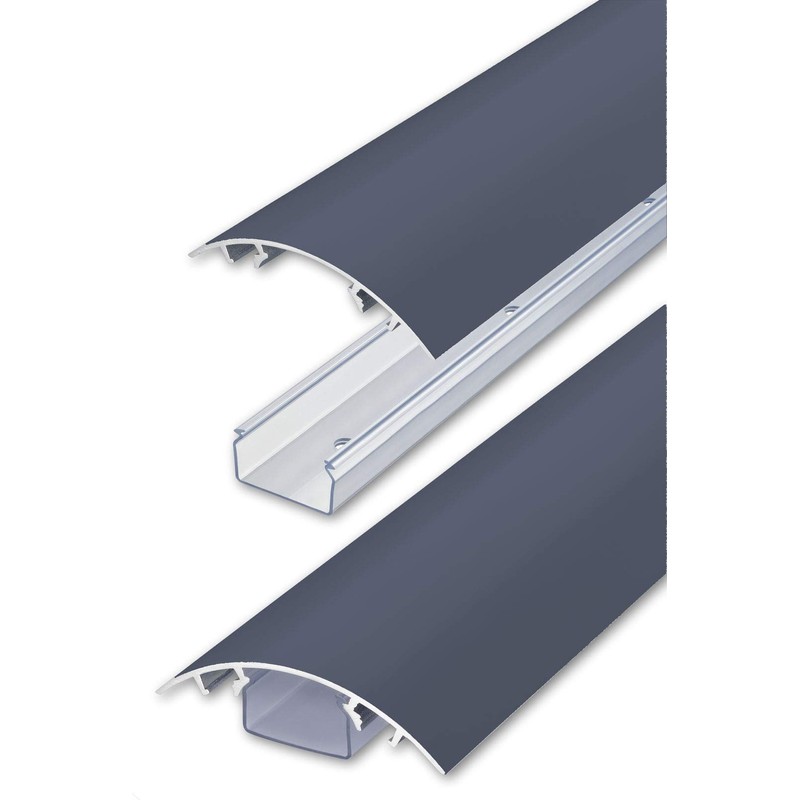 ALUNOVO TV Design Aluminium Cable Duct Anthracite Satin Matt RAL7016