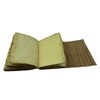 OVERDOSE Deckle Yellow Buff Leaf Leather Journal - Vintage Travel