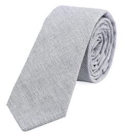 DonDon Men's Tie 6 cm Cotton Plain Checked and Polka Dot Mottled -