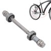 Vingvo Front Rear Wheel Hub Axle, Metal Bicycle Wheel Hub