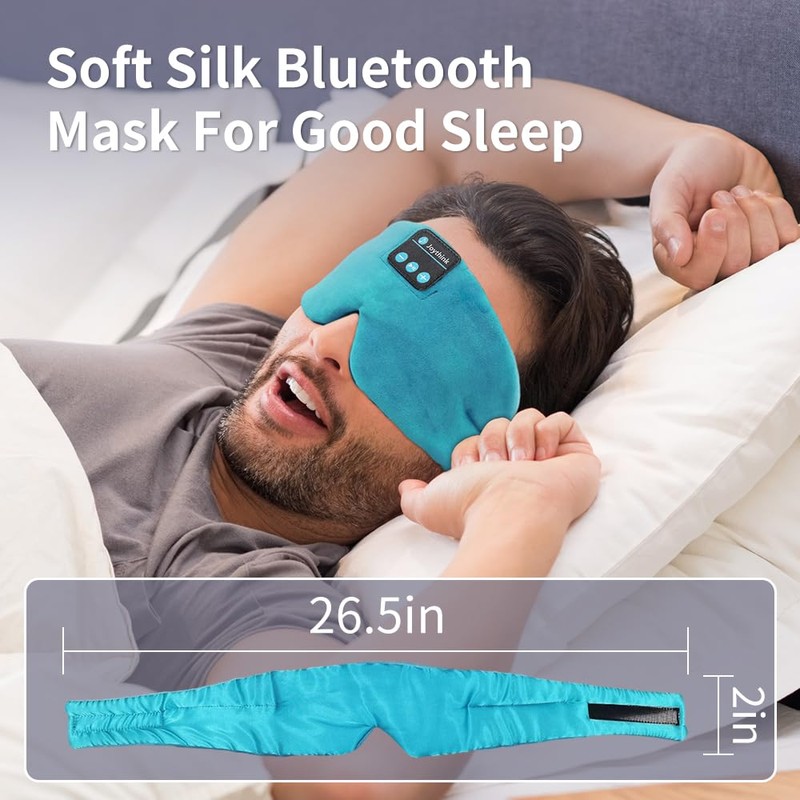 Joythink Sleep Headphones Bluetooth Sleep Mask Silk Kids Children Wireless