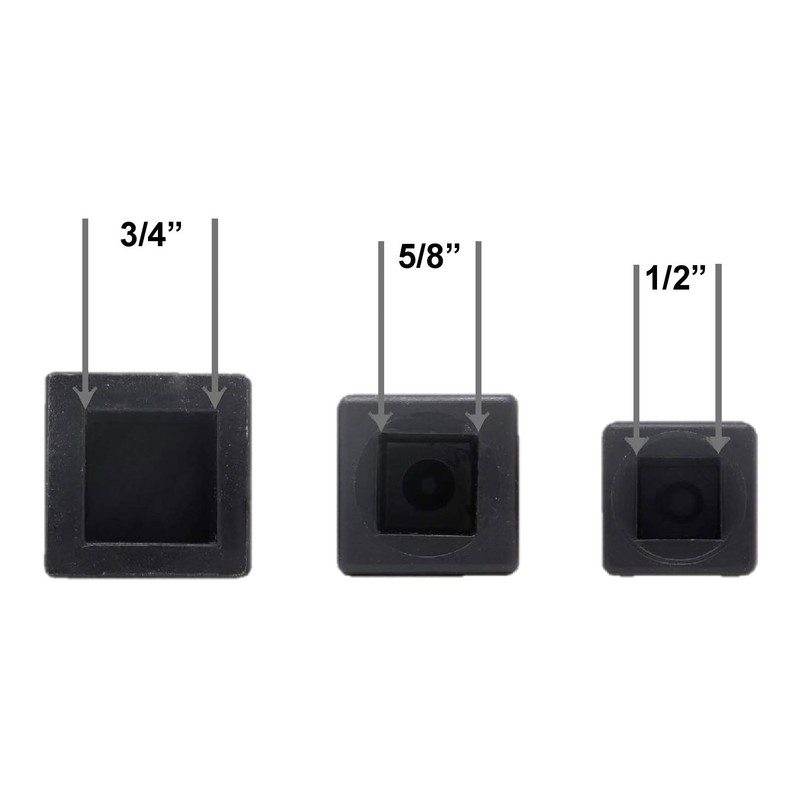 3/4" Fence Finials Fleur De Lis High-Impact Polypropylene Black Finial