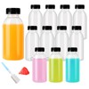 YBCPACK 12 Pack 300ml Heat-Resistant Reusable Plastic Juice Bottles With
