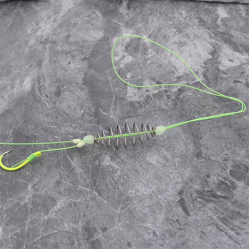 Briny River 10Pcs 11# Fishing Spring Feeder Hooks Bait Trap