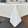 SASTYBALE Rectangle Tablecloth - 52 x 70 Inch Beige Cream