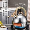 MARSKITOP Tea Kettle Stove Top, Food Grade Stainless Steel Whistling