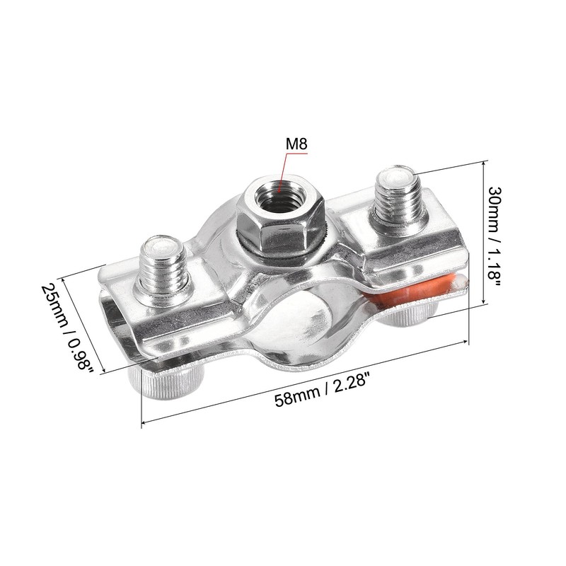uxcell Wall Ceiling Mount Pipe Supports, 304 Stainless Steel Adjustable