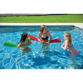 Wow Sports WOW Dipped Ribbed-Texture Foam Pool Noodle - Blue (17-2060B)