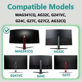 Tjfujie MAG341CQ VESA Mount Adapter Compatible with MSI Optix MAG341CQ, AG32C, AG32CQ, G24C, G27C, G27C2 Monitors.