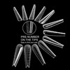 C12rtive 140 Pieces Dual Nail Shapes, Inverted Extension, Poly Nail