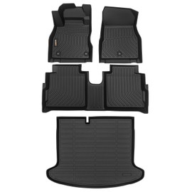 Binmotor Floor Mats Cargo Liner Set for Nissan Kicks 2024 2023 2022-2018, All Weather Mats for Nissan Kicks, Cargo Mat for Nissan Kicks, Waterproof Car Mats for Nissan Kicks Accessories