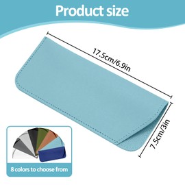 Aletolek 8 Pcs Soft Glasses Cases,Leather Eyeglass Pouch,Soft Sunglasses Case,Sunglasses Pouch
