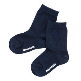 Miki House 30-9608-576 Socks, Crew Length, Logo, Simple, Made in Japan, Boys, Girls, Baby, Kids, Children's Clothes, Graduation Ceremonies, Kindergarten Entrance Ceremonies, Kindergarten Commuting to