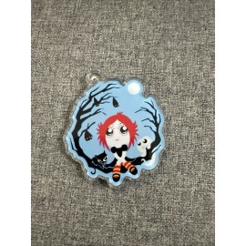 Unbranded Vintage Ruby Gloom Acrylic Keychain Fob or 2" Charm