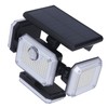 Solar Outdoor Street Light 4 Rotating Head Flexible Foldable IP64