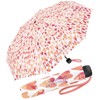 Benetton Pocket Umbrella Super Mini Dots, Hearts Pink, 95 cm