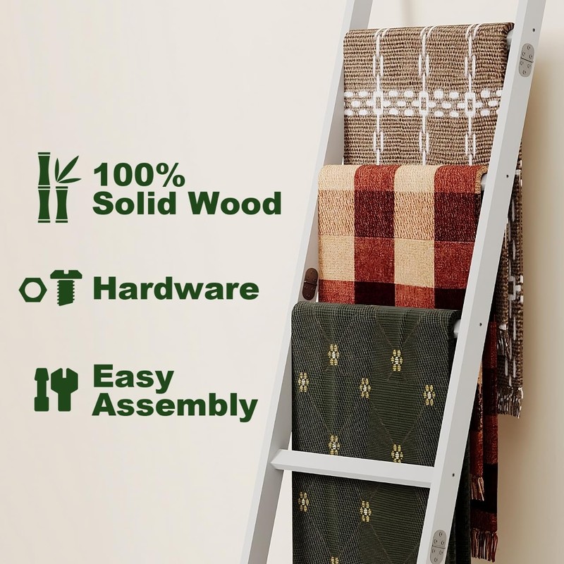 Blanket Ladder Towel Racks For Bathroom 6 Layers Towel Holder