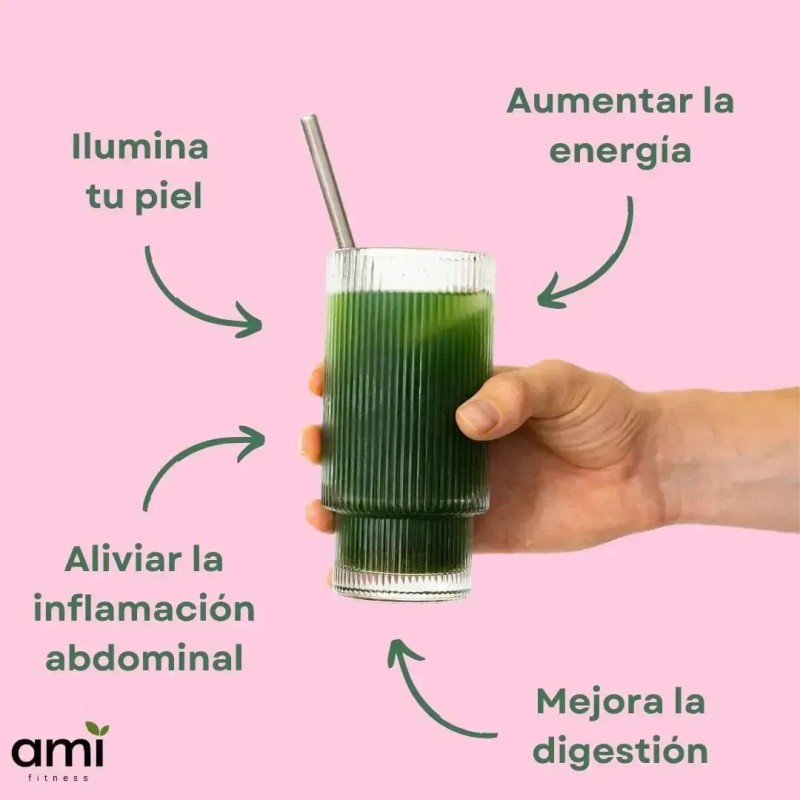Polvo Fitness Glow Green Colágeno 240g