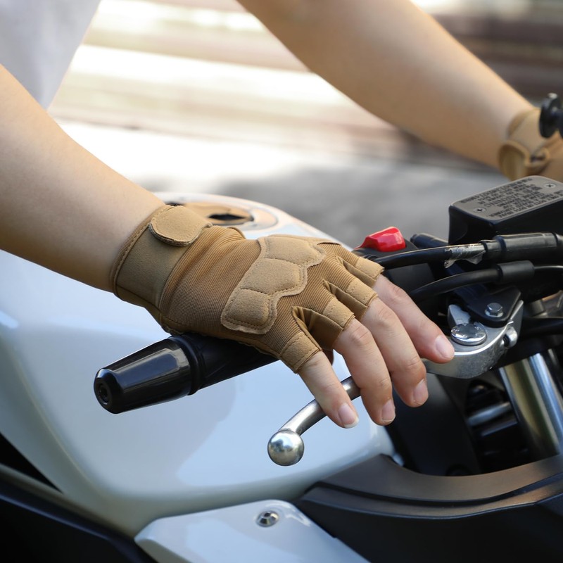FIORETTO Fingerless Gloves for Airsoft Shooting Half Finger Hunting Hiking