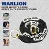 WARLION Heavy Duty Security Chain, 5ft x 3/8in Thick, 6.4lbs,