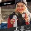 Stainless Steel Thermos Flask with Cup; Thermos Flask Double-Walled Insulated