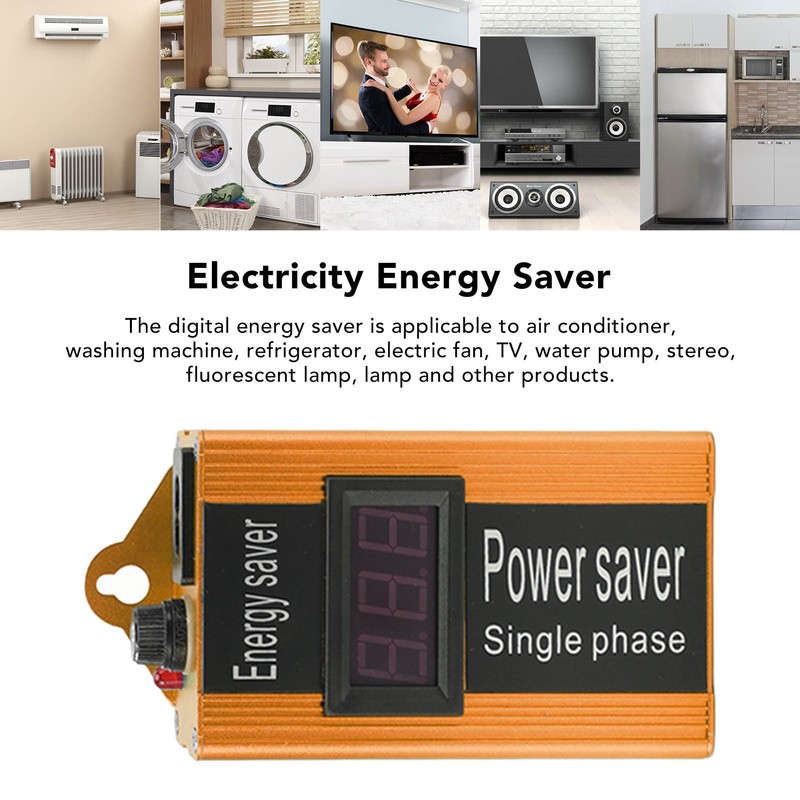 Power Saver Aluminium Alloy 100KW Voltage Value Display Electricity Energy