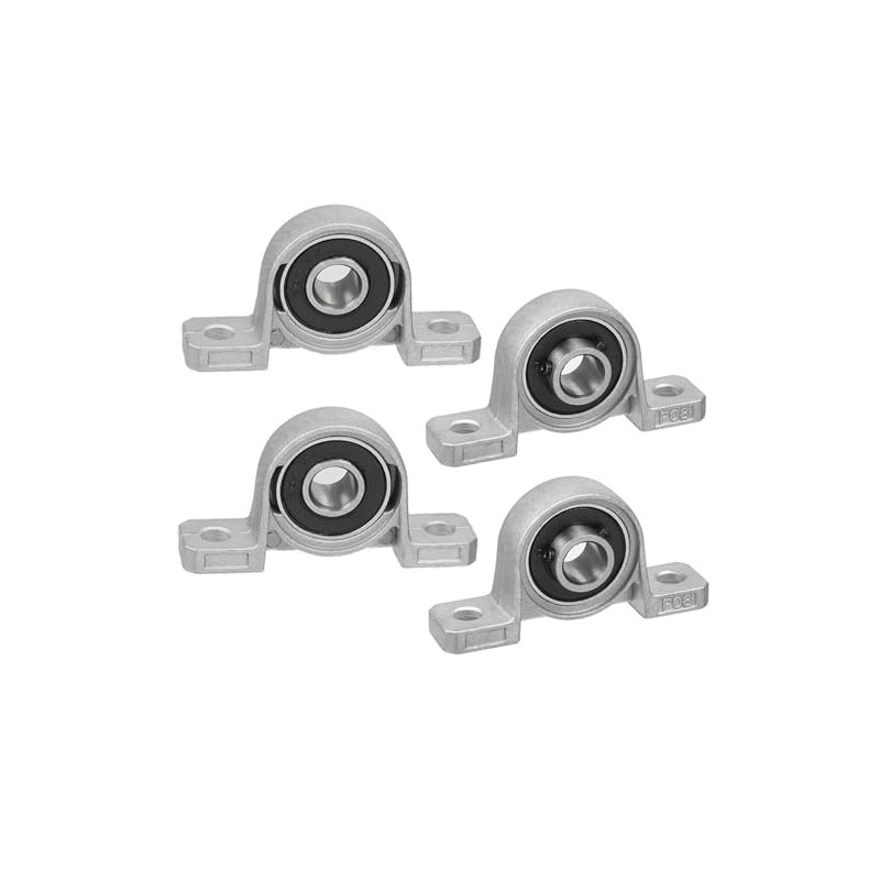 Rhea 4pcs KP08 8mm Inner Diameter Bore Bracket Pillow Block