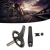 34T Bike Crankset Hollow Integrated Single Speed Round Chainring Aluminium