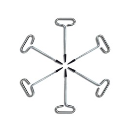 6 Pack Tent Nails - Ice Nail Ground Nail - Outdoor Camping Tent Threaded Peg - Winter Fishing Tent Accessories