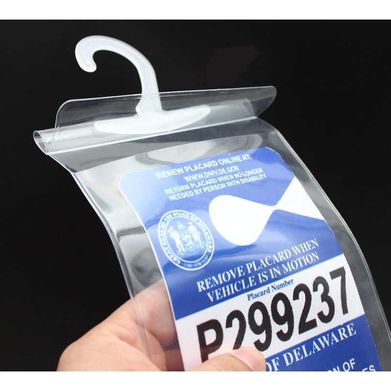 LotFancy Handicap Placard Holder for Auto, Pack of 3, Disabled