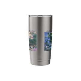 Trendy Claude Monet Lily Pad Picture Stainless Steel Insulated Tumbler