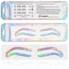 Airbrush Brows Shaping Guides Stickers, Rainbrow Eyebrow Tint Tape Stencils