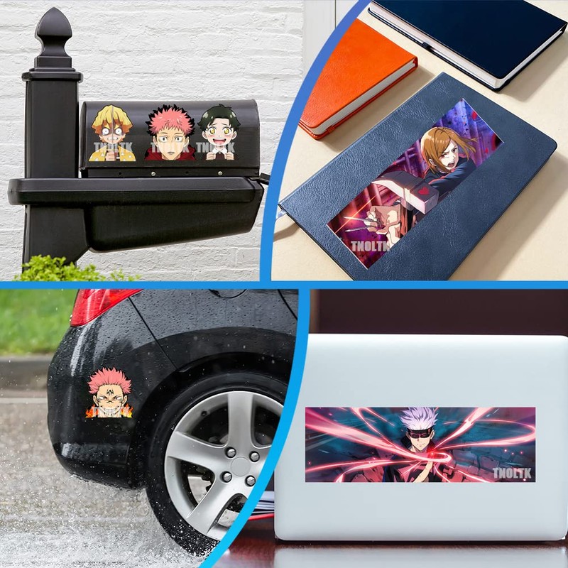 3D Motion Anime Car Decals Waterproof Stickers Anime Bumper Stickers