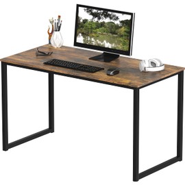 SHW Home Office 40-Inch Computer Desk, Rustic Brown