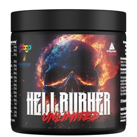 PEAK Hellburner Unlimited - 120 Capsules I 60 Servings I Diet Supporter and Metabolism Booster with Stimulants I Caffeine, Theobromine, Grains of Paradise, GBB, Green Tea, Fucoxanthin