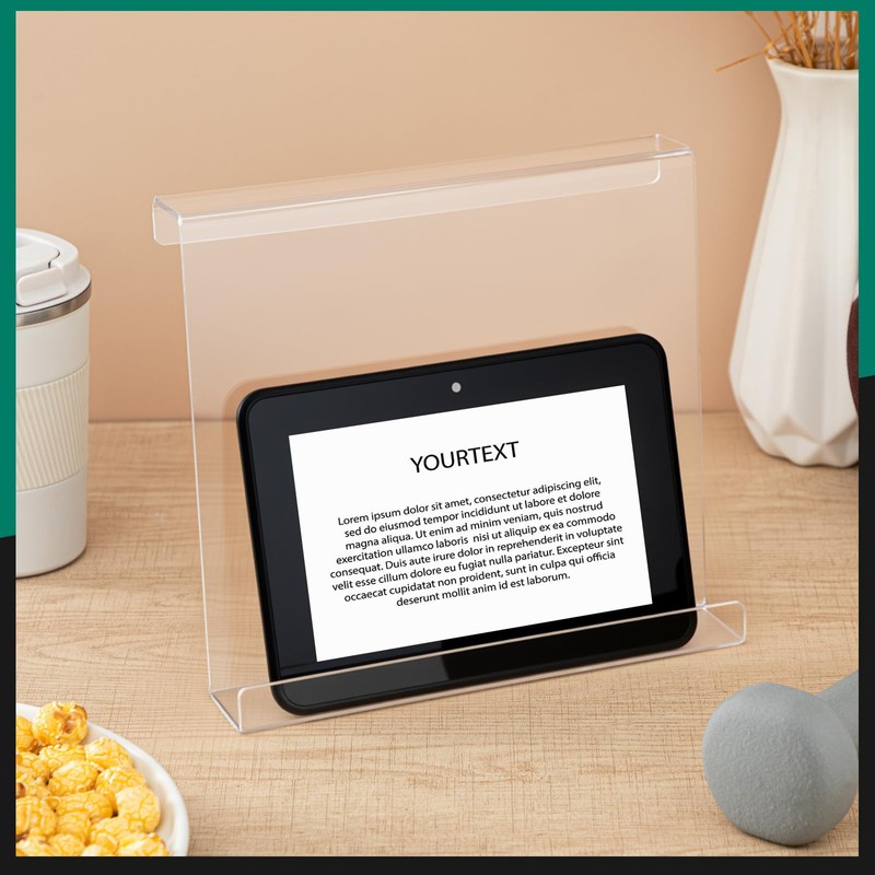 Jetec Treadmill Book Holder, Clear Acrylic Reading Rack for Treadmill