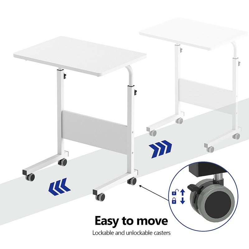 SogesHome Adjustable Mobile Bed Table Portable Laptop Computer Stand, 23.6